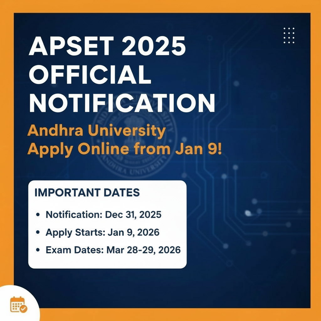 APSET 2025 Notification Out: Eligibility, Dates & Apply Online