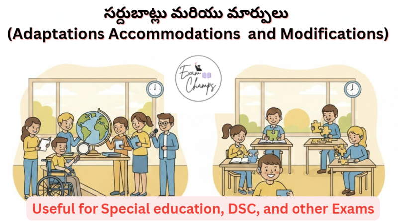 Inclusive education accommodations and modifications diagram