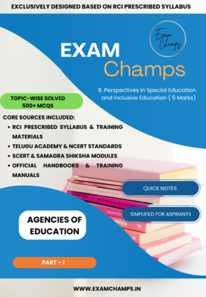 Perspectives in Special Education: AGENCIES OF EDUCATION  & Types of Schools - Complete Study Guide (PDF)