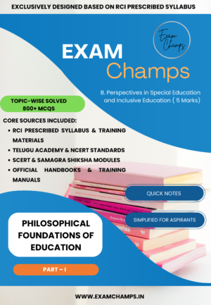 Special Education & Inclusive Education: 800+ Topic-wise Solved MCQs (RCI Syllabus Based)