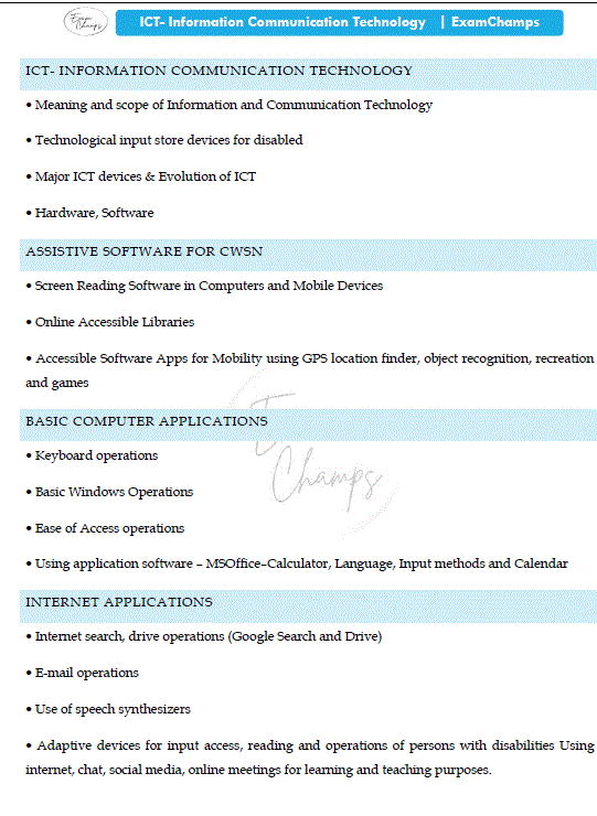 information and communications technology