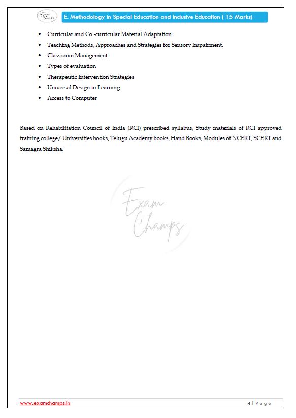 Methodology in Special Education and Inclusive Education (Specialized Study Guide) 15 Marks - Image 5
